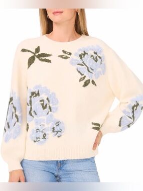 Ted Baker Jacquard Floral Sweater NWT